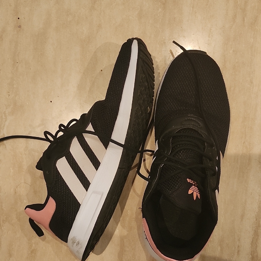 Adidas Black and Pink Sneakers Classic Design